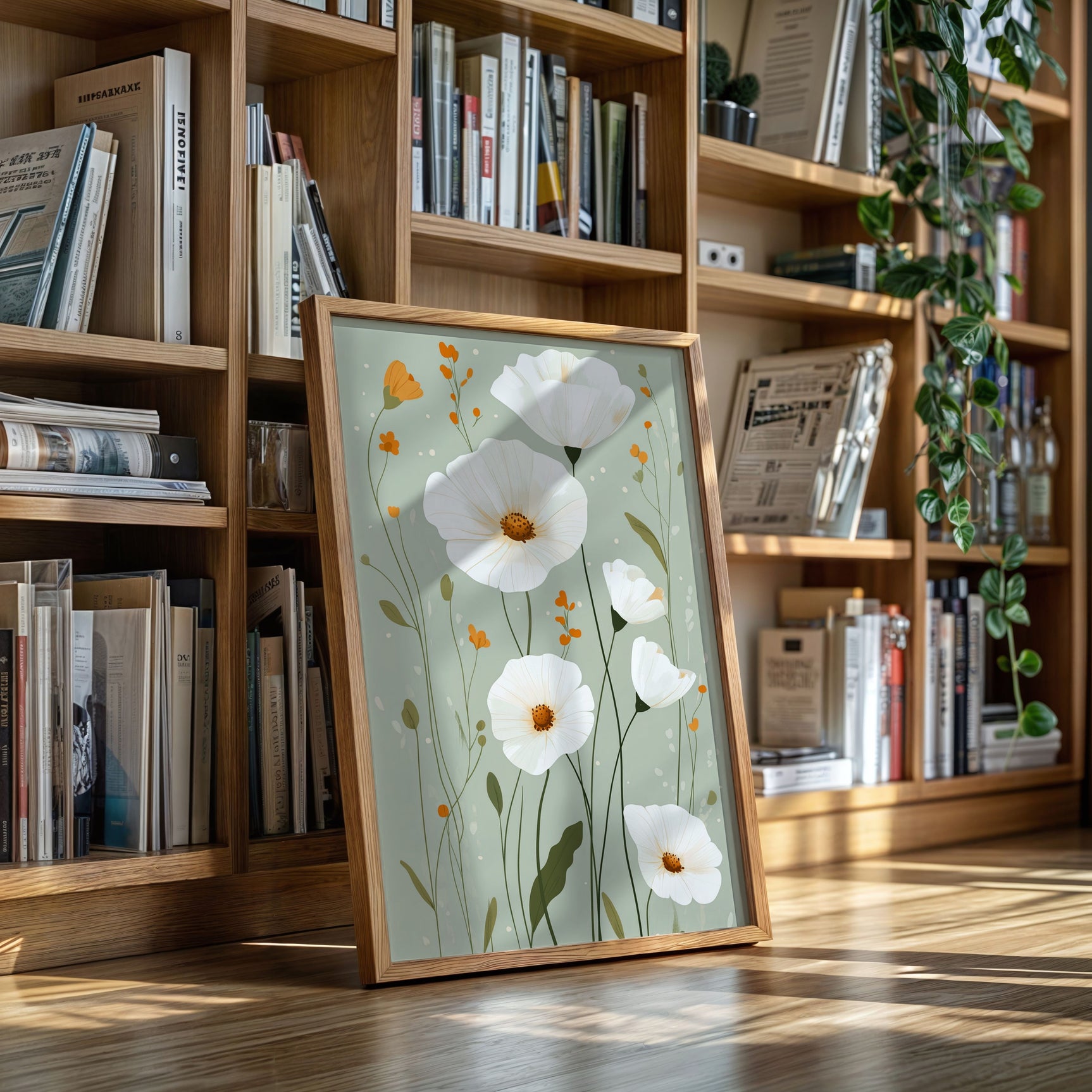 Tranquil Meadows - Modern Floral Canvas Art