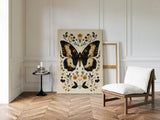 Gilded Monarch - Vintage Butterfly & Floral Art