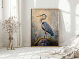 Azure Serenity Heron