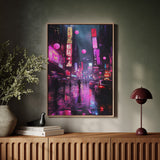 Neon Dreams in Rain