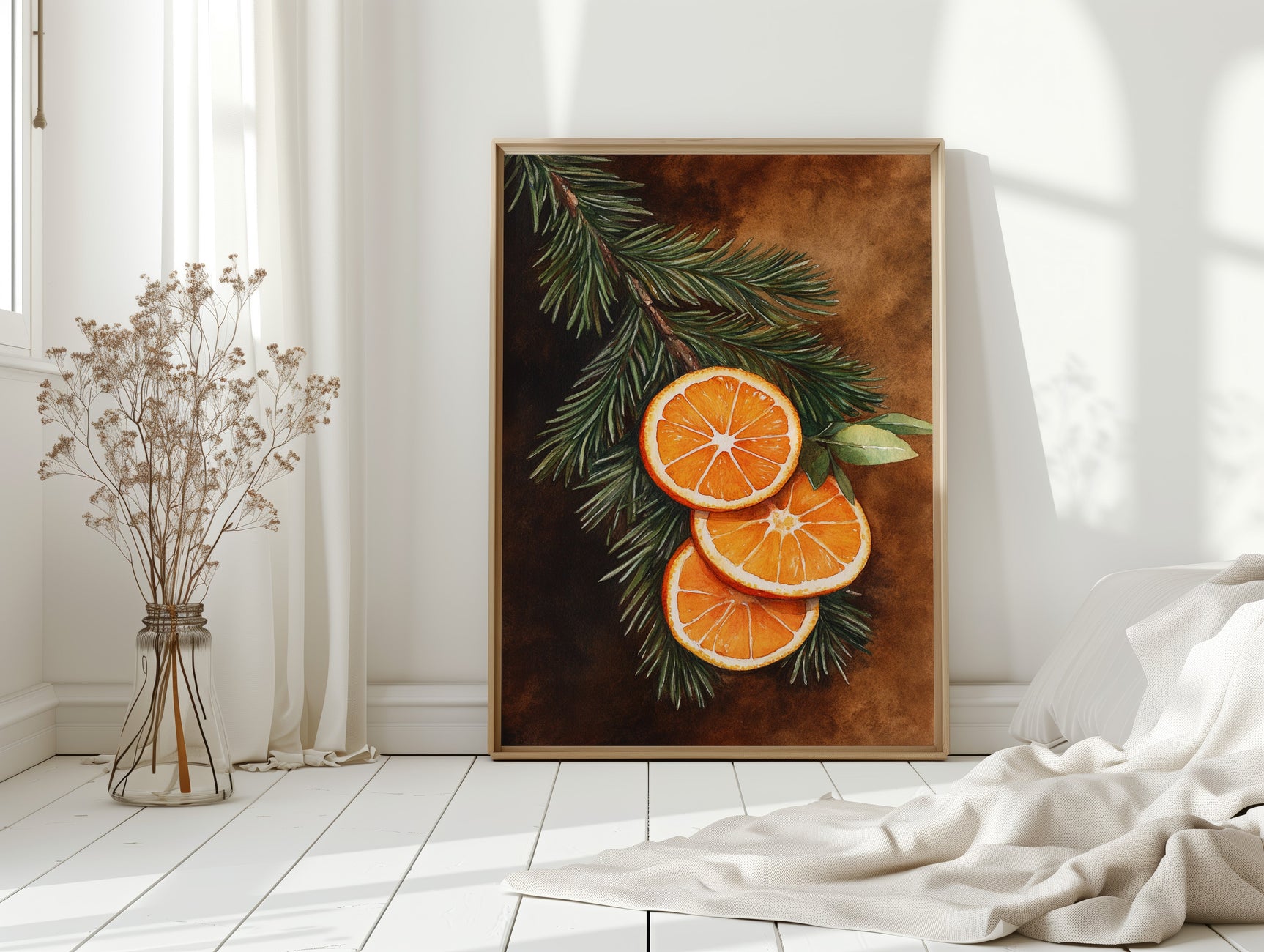 Citrus Amidst Pine Whispers