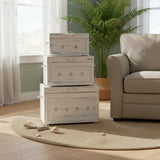 Seaside White 3-Piece Trunks