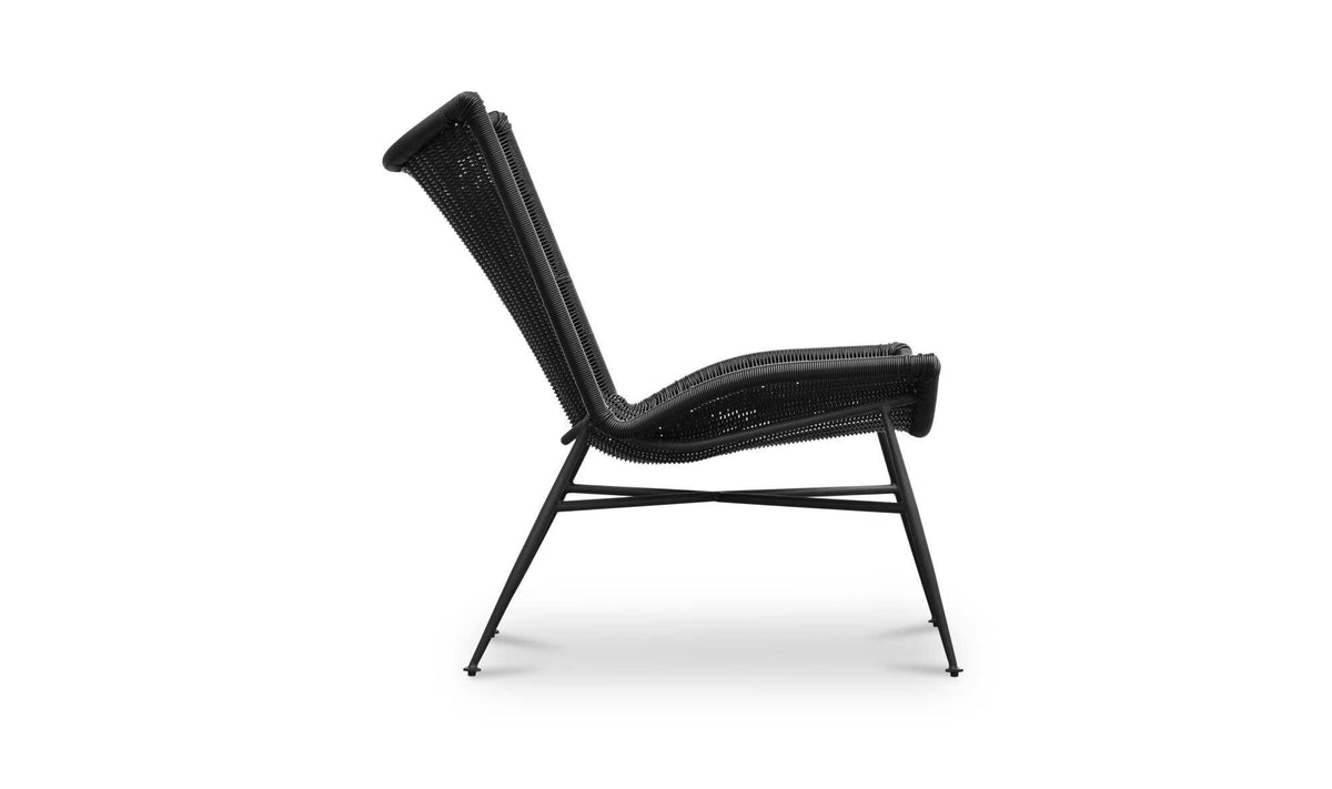 Paige Black Outdoor Accent Chair
