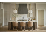 Modern Haze Walnut Swivel Counter Chair