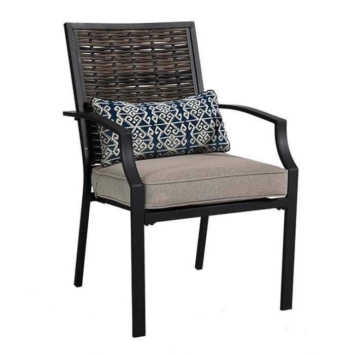 Sintra Black & Gray Outdoor Armchair (Set of 2) - Ornate Home