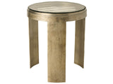 Nuvola Antique Zinc Round End Table