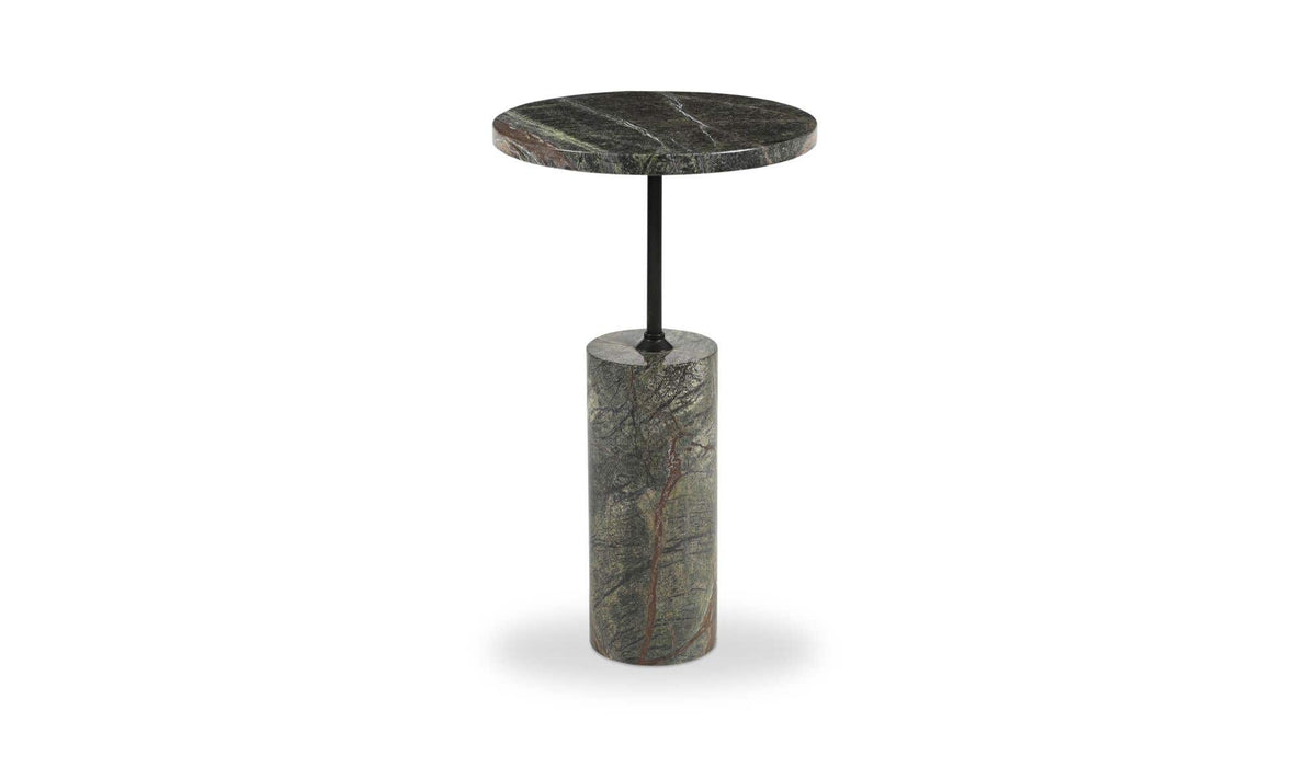 Dusk Rainforest Green Marble Accent Table
