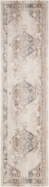Hainesville White Medallion 10' Runner Rug - Clearance