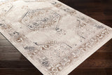 Hainesville White Medallion 10' Runner Rug - Clearance