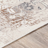 Hainesville White Medallion 10' Runner Rug - Clearance
