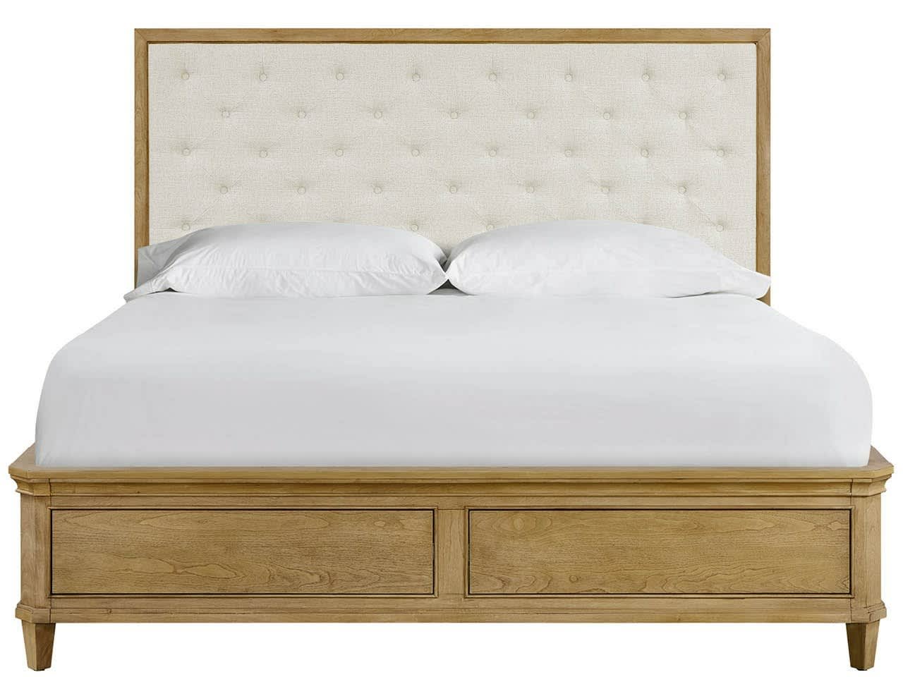 Birchaven Bilma Natural/Brindle King  Panel Upholstered Storage Bed