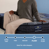 Perfect Sleeper X Prescott 14" Dark Blue/Black Hybrid Queen Plush Mattress