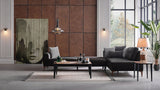 Seul Corte Anthracite L-Shape Sleeper Sectional Sofa
