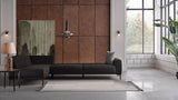 Seul Corte Anthracite LAF Chaise Sleeper Sectional Sofa