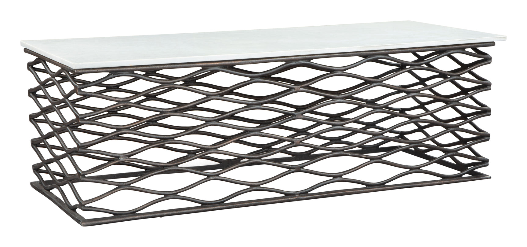 Duchess White & Antique Bronze Coffee Table