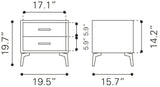 Halle Gray Side Table