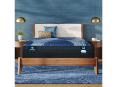 iComfort Aspire 14" Light Blue/Multicolor Memory Foam Full Plush Mattress - Ornate Home