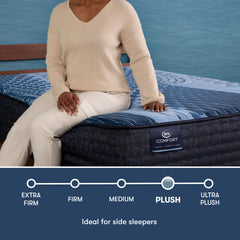 iComfort Aspire 14" Light Blue/Multicolor Memory Foam Queen Plush Mattress - Ornate Home