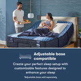 iComfort Aveda 12" Light Blue/Multicolor Memory Foam Cal King Plush Mattress - Ornate Home