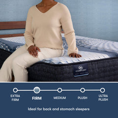 iComfort Elana 11.5" Light Blue/Multicolor Memory Foam Queen Firm Mattress - Ornate Home