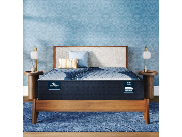 iComfort Iona 13" Light Blue/Multicolor Memory Foam Twin XL Medium Mattress - Ornate Home