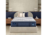 iComfortPro Buckingham 16" Dark Blue/White Latex Foam California King Plush Pillow Top Mattress - Ornate Home
