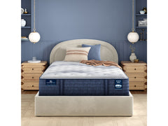 iComfortPro Canterbury 15" Dark Blue/White Latex Foam Twin XL Plush Mattress - Ornate Home