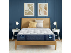 iComfortPro Chelsea 12" Dark Blue/White Latex Foam Queen Medium Mattress - Ornate Home