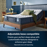 iComfortPro Dartmouth 15" Dark Blue/White Latex Foam California King Plush Pillow Top Mattress - Ornate Home