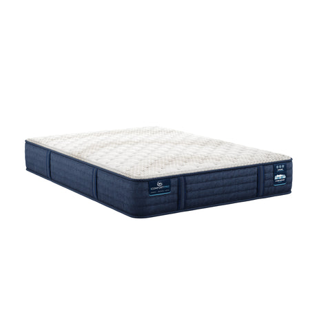 iComfortPro Granby 11.5" Dark Blue/White Latex Foam California King Extra Firm Mattress - Ornate Home