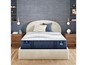 iComfortPro Kingston 14" Dark Blue/White Latex Foam Twin XL Firm Mattress - Ornate Home