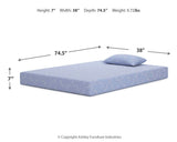 iKidz Ocean Blue Twin Mattress and Pillow (Online Special Price) - Ornate Home