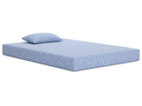 iKidz Ocean Blue Twin Mattress and Pillow - Ornate Home