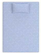 iKidz Ocean Blue Twin Mattress and Pillow - Ornate Home