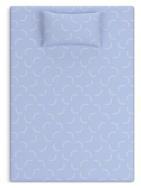 iKidz Ocean Blue Twin Mattress and Pillow - Ornate Home