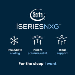 iSeries NXG 1500 Luxury Firm 12" Dark Blue Memory Foam Full Firm Mattress - Ornate Home
