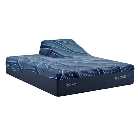 iSeries NXG 3500 Hybrid Firm 13.5" Dark Blue Hybrid King Split Head Firm Mattress - Ornate Home