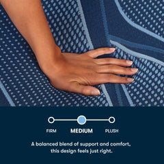 iSeries NXG 3500 Hybrid Medium 13.5" Dark Blue Hybrid Twin XL Medium Mattress - Ornate Home
