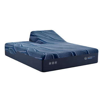 iSeries NXG 3500 Medium 13.5" Dark Blue Memory Foam Queen Split Head Medium Mattress - Ornate Home