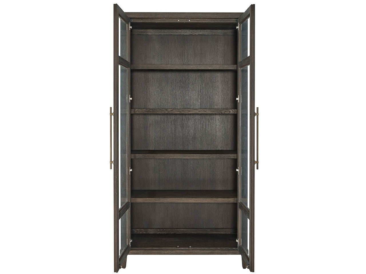 Montclair Cocoa Glass Doors Cabinet