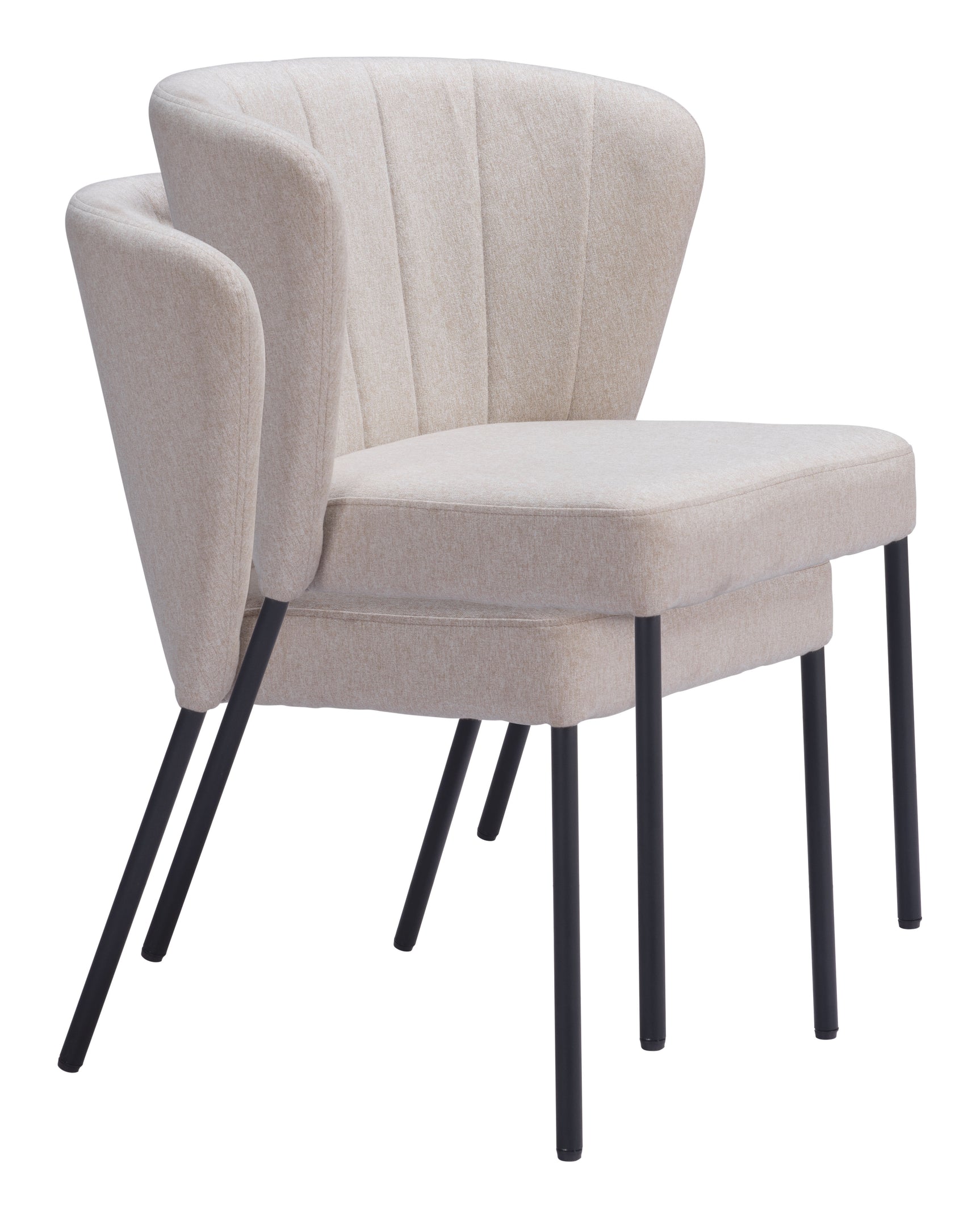 Aimee Beige Dining Chair (Set of 2)