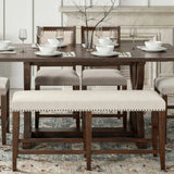 Fairview Ash Backless Dining Bench
