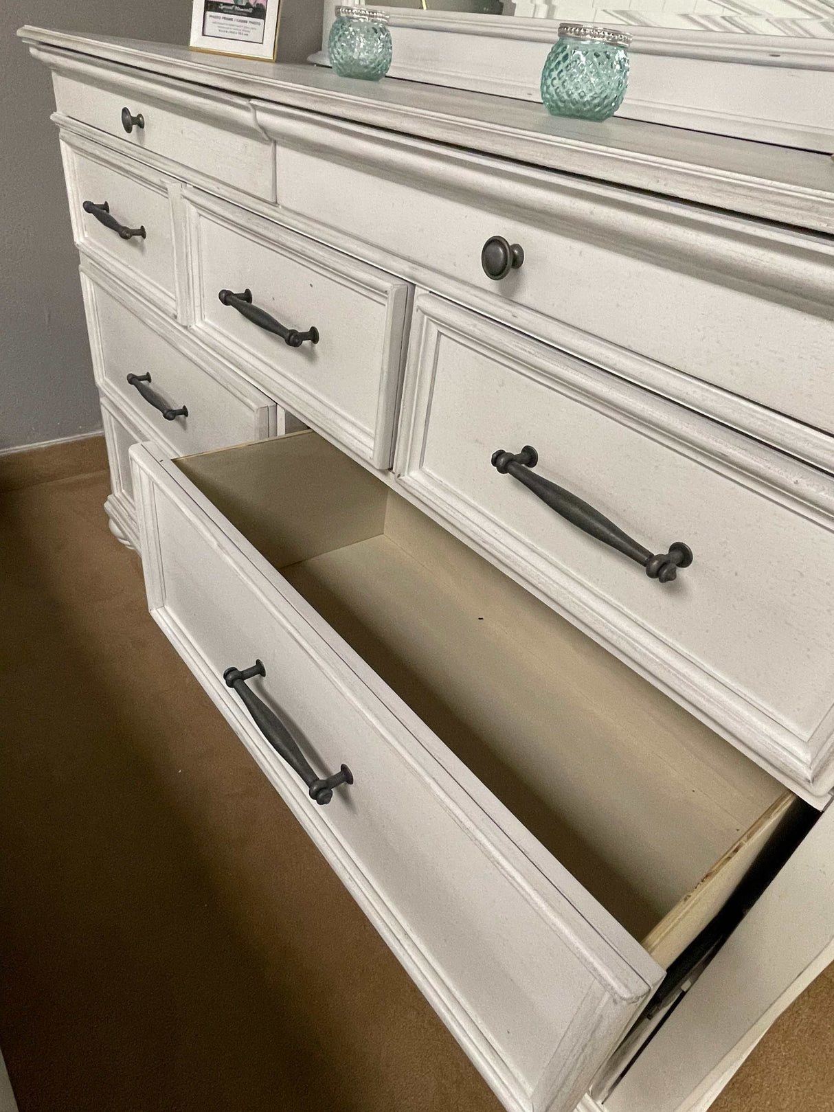 Kanwyn Whitewash Dresser - Ornate Home