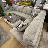 (Online Special Price) Ballinasloe Platinum 3pc Sectional Sofa w/ LAF Chaise - Ornate Home