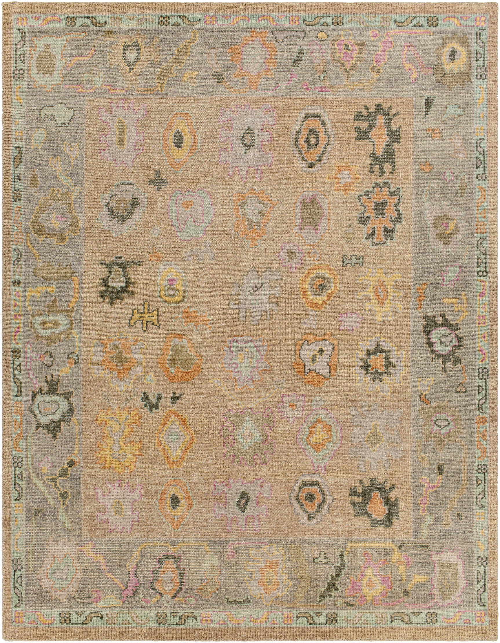 Ina Hand Knotted Wool & Cotton Area Rug - Clearance