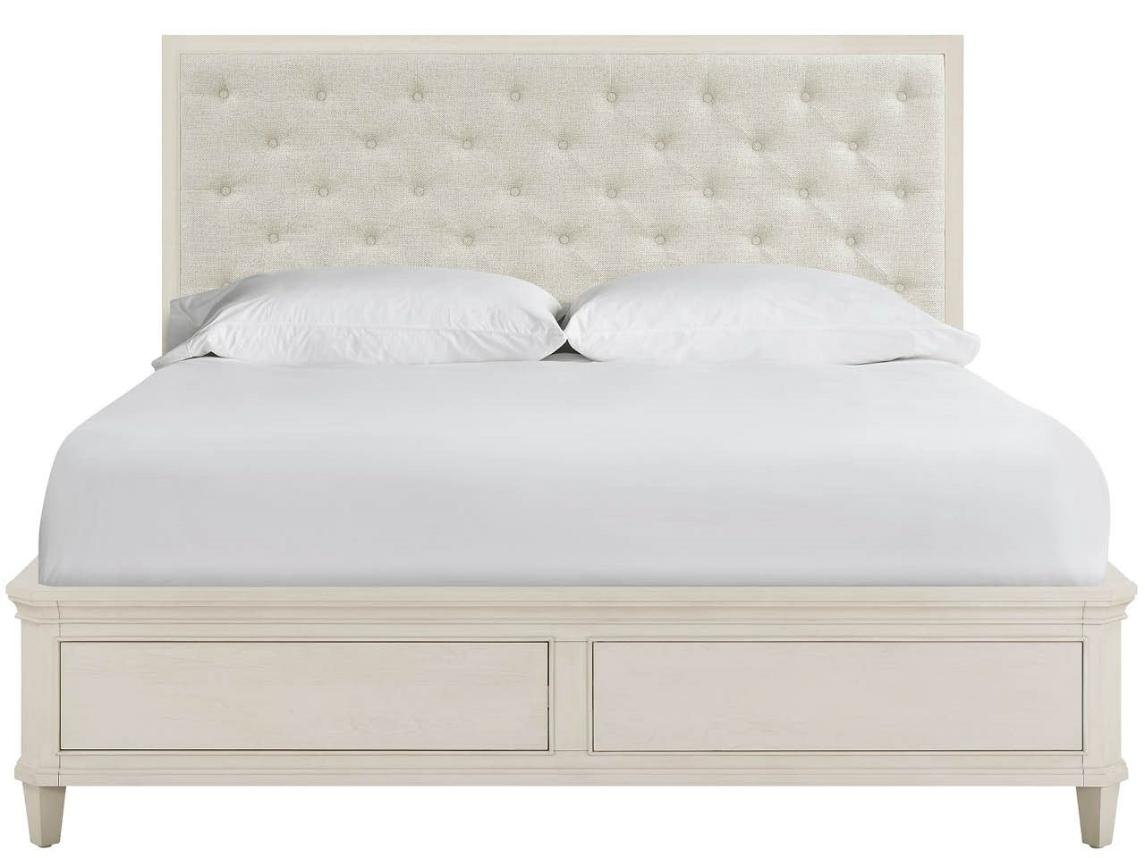 Birchaven Willow/Bilma Natural King Panel Upholstered Storage Bed