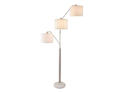 iyanna Silver/Beige Arch Lamp - Ornate Home