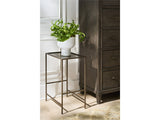 Montclair Smoked Gold Metal Side Table