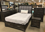 Jaymes Gray Storage Platform Bedroom Sets - Ornate Home