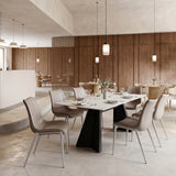 Magnus Brown & Silver Dining Chair (Set of 2)